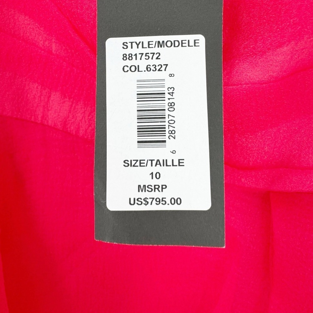 Teresa Ruffled Draped Strapless Evening Gown Sleeveless Size 10 NWT - Picture 10 of 12